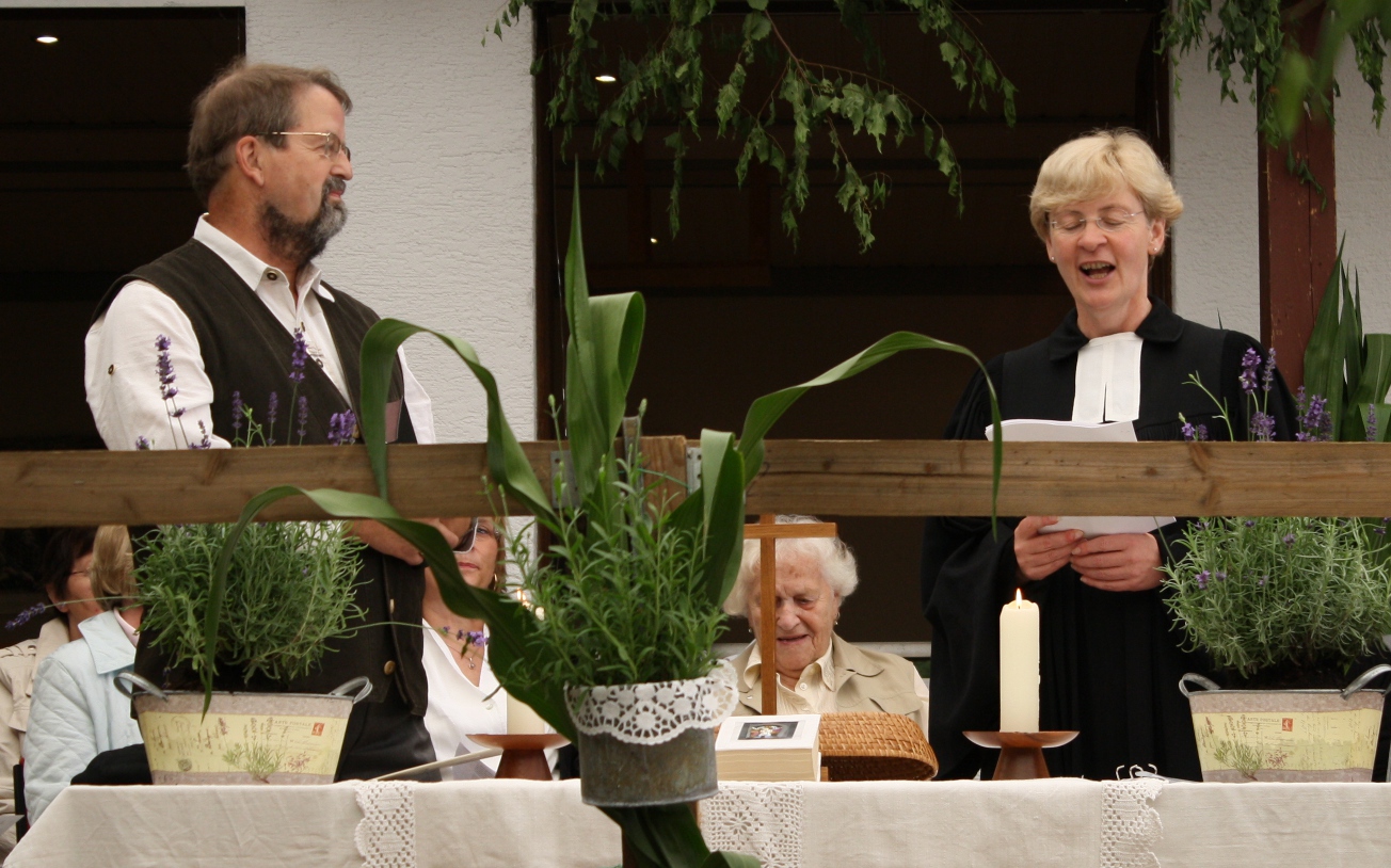 Predigt mit Pfarrerin Giesecke und Simon Dach